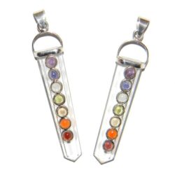 Tšakrakividega mäekristallist ripats, hõbe